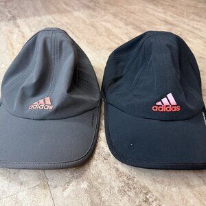 (2) Adidas Hat Strap Back - Womens - AEROREADY - Reflective Running